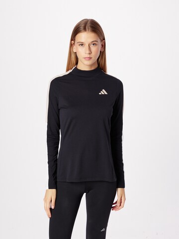 ADIDAS GOLF Performance Shirt in Black: front