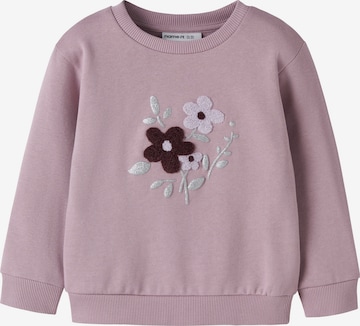 NAME IT Sweatshirt 'NMFROWENA' in Lila: voorkant