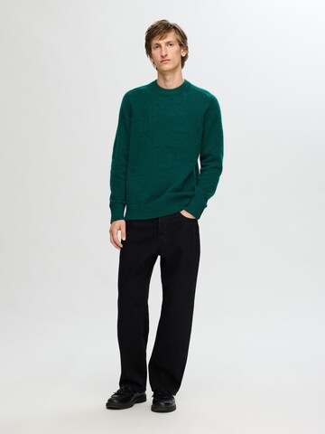 SELECTED HOMME Pullover in Grün
