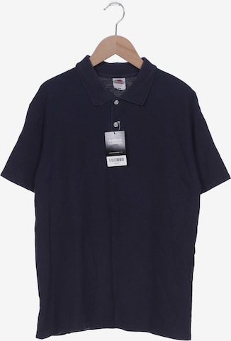 FRUIT OF THE LOOM Poloshirt M in Blau: predná strana