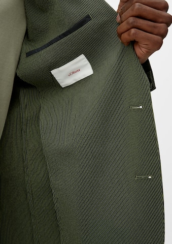 Coupe slim Veste de costume s.Oliver en vert