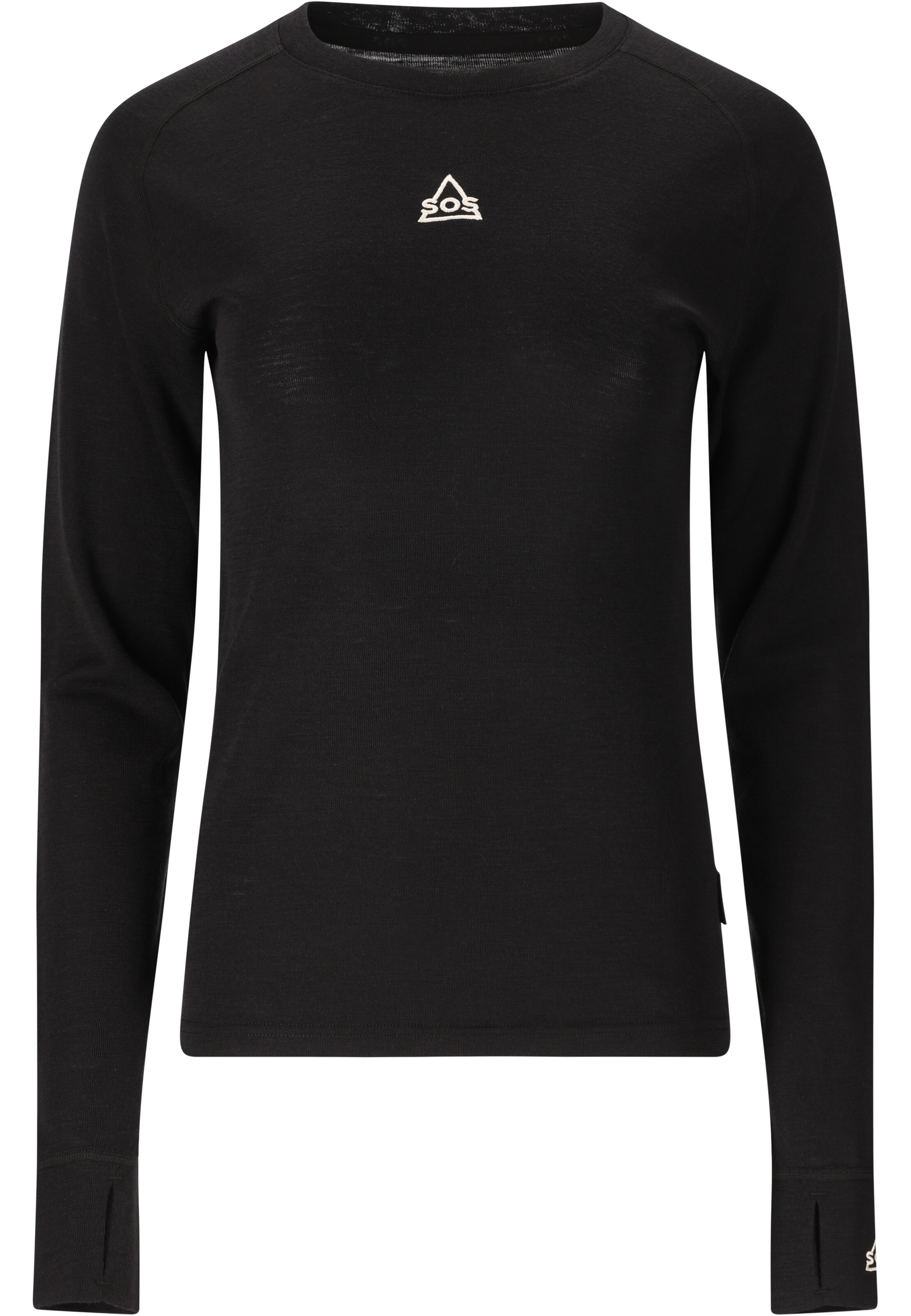 SOS Performance shirt in Black: front