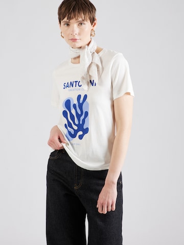 Smith&Soul - Camiseta 'Santorini' en blanco: frente