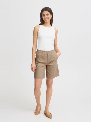 Regular Pantalon chino Fransa en beige