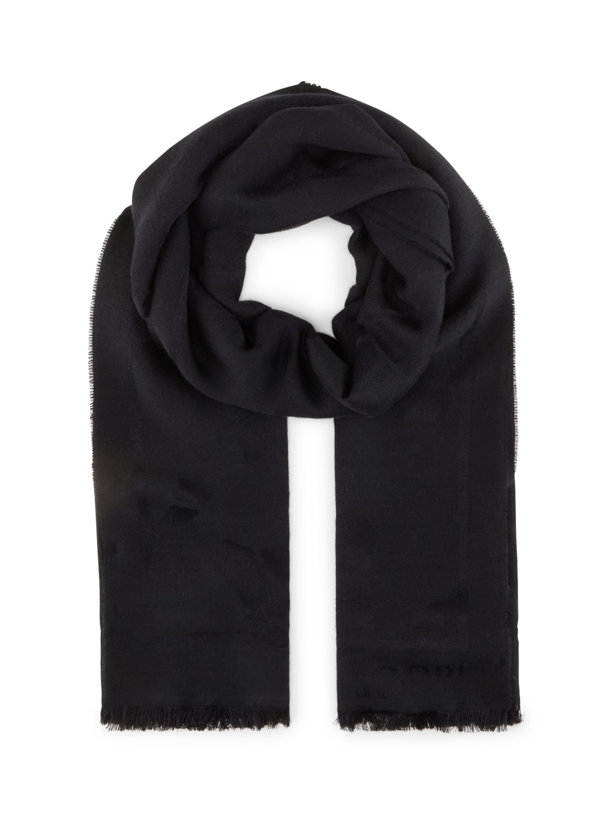 JOOP! Schal ' Felizian ' in Schwarz: Vorderseite