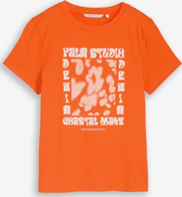 TOM TAILOR DENIM Shirt in Orange: front