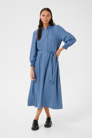 Kaffe Blousejurk 'Ellen' in Blauw: voorkant