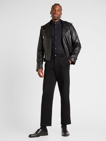 Michael Kors - Slim Fit Camisa 'STANDUP' em preto