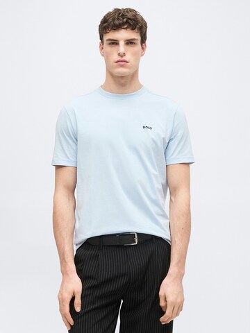 BOSS Футболка в Синий: спереди