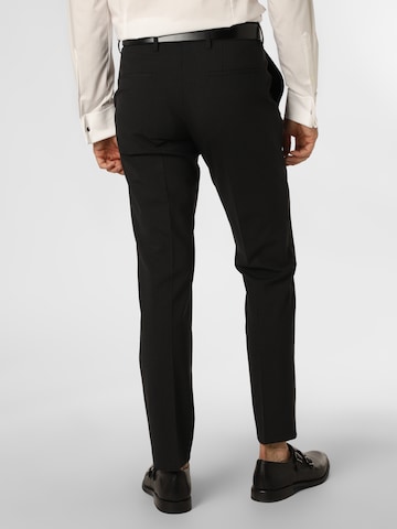 Coupe slim Pantalon à plis 'H-Genius' BOSS Black en gris