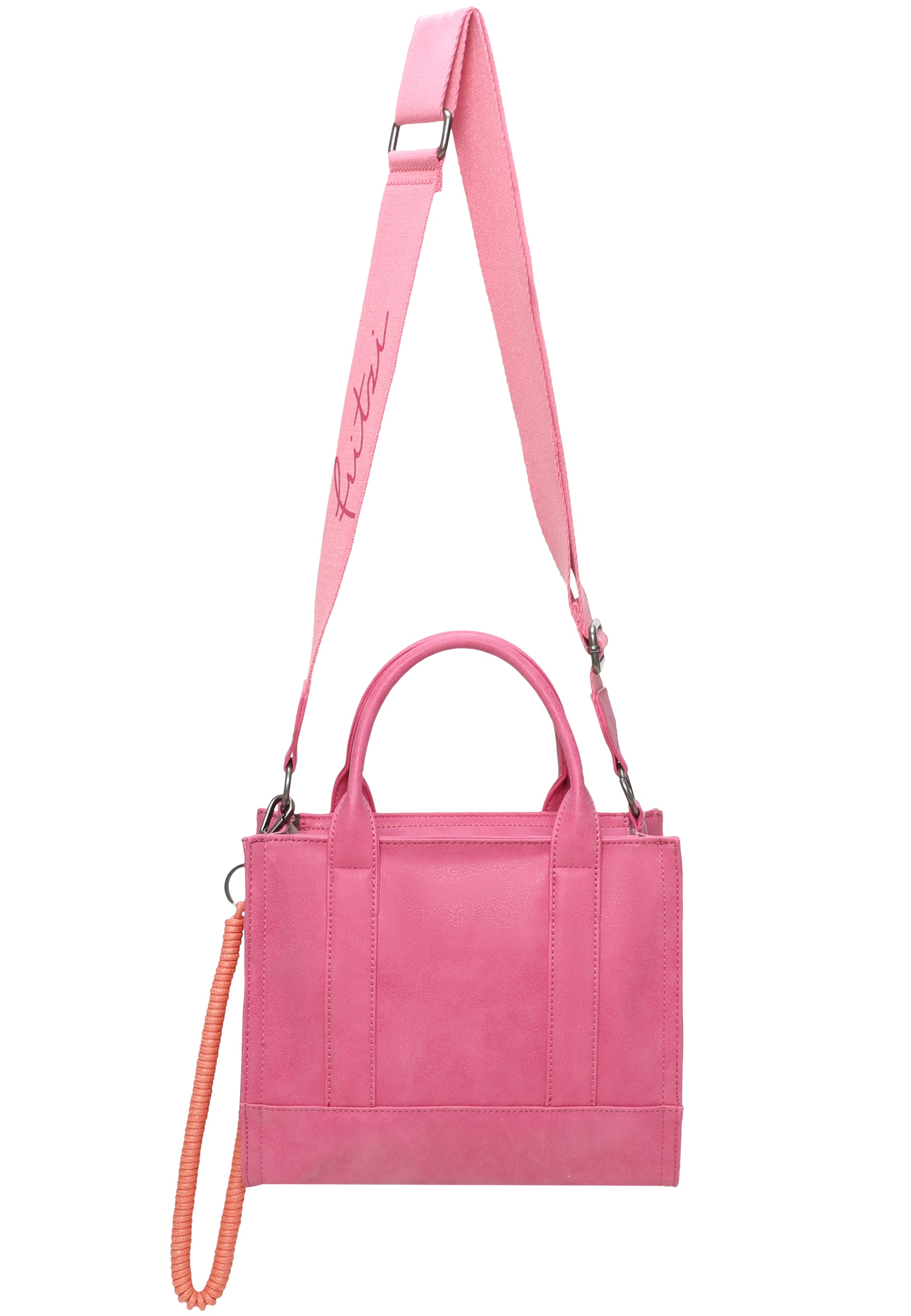 Fritzi aus Preußen Henkeltasche 'Fritzi SquareN' in Pink: Vorderseite