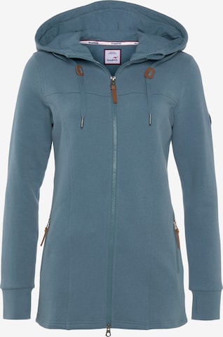 KangaROOS Zip-Up Hoodie in Blue: front