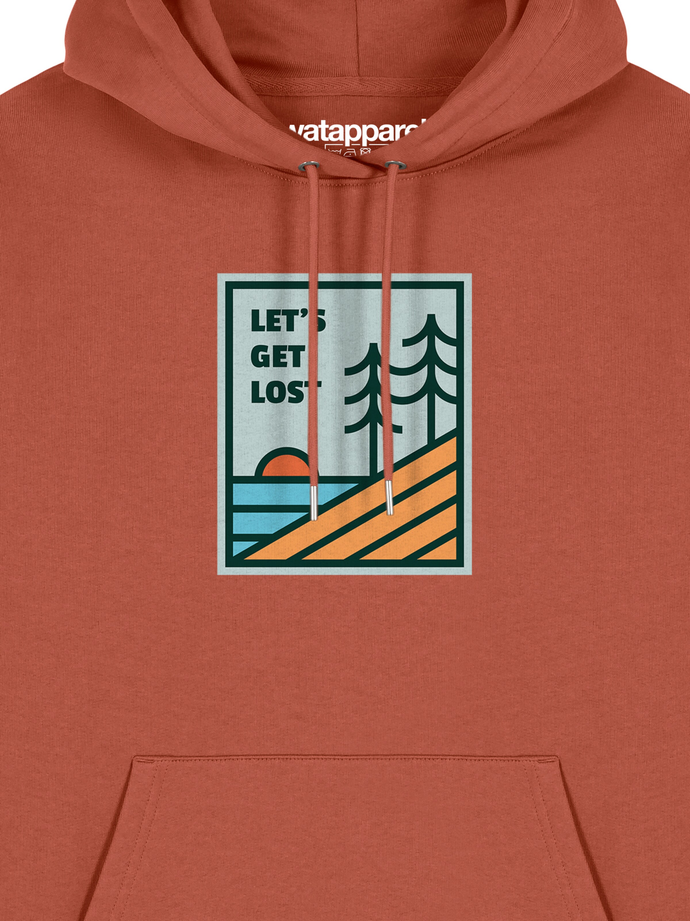 Watapparel Sweatshirt ' Let's Get Lost ' in Bruin