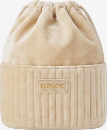 MEVYRA Cosmetic Bag in Beige: front