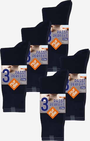 Nur Die Sokken ' Passt Perfekt bequeme Alltagssocken ' in Blauw: voorkant