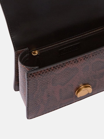 PINKO Handväska 'PINKO LOVE ONE TOP HANDLE MINI ROCK LIGHT PYTON PRINT BORSA' i brun