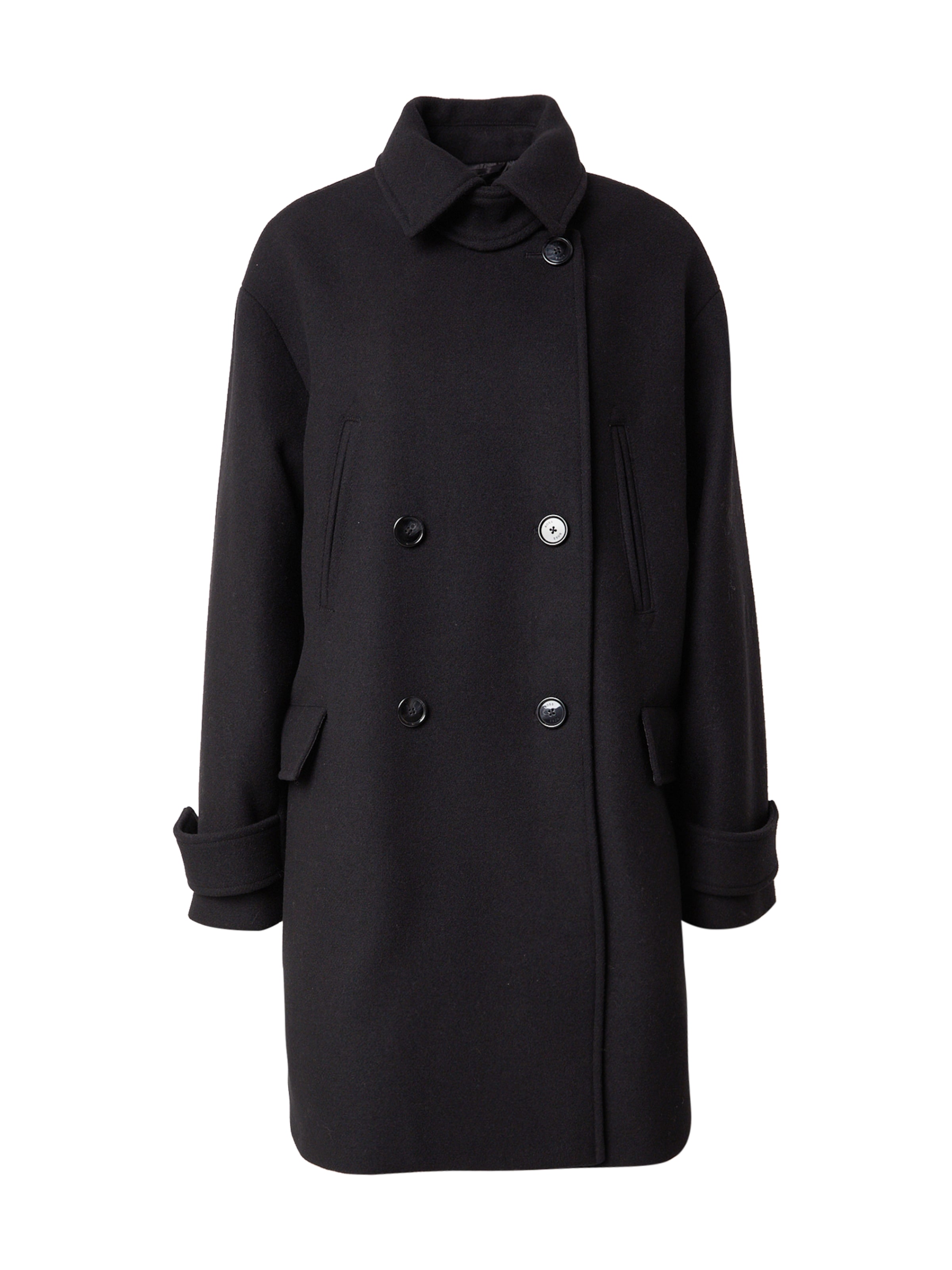 BOSS Демисезонное пальто 'C_Cisabel' в Черный: спереди