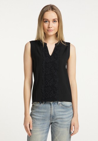 DreiMaster Vintage Top in Schwarz: Vorderseite