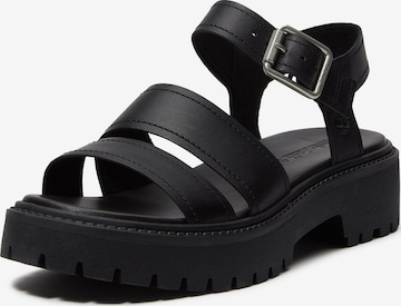 juoda TIMBERLAND Basutės su dirželiais 'Backstrap Sandal': priekis