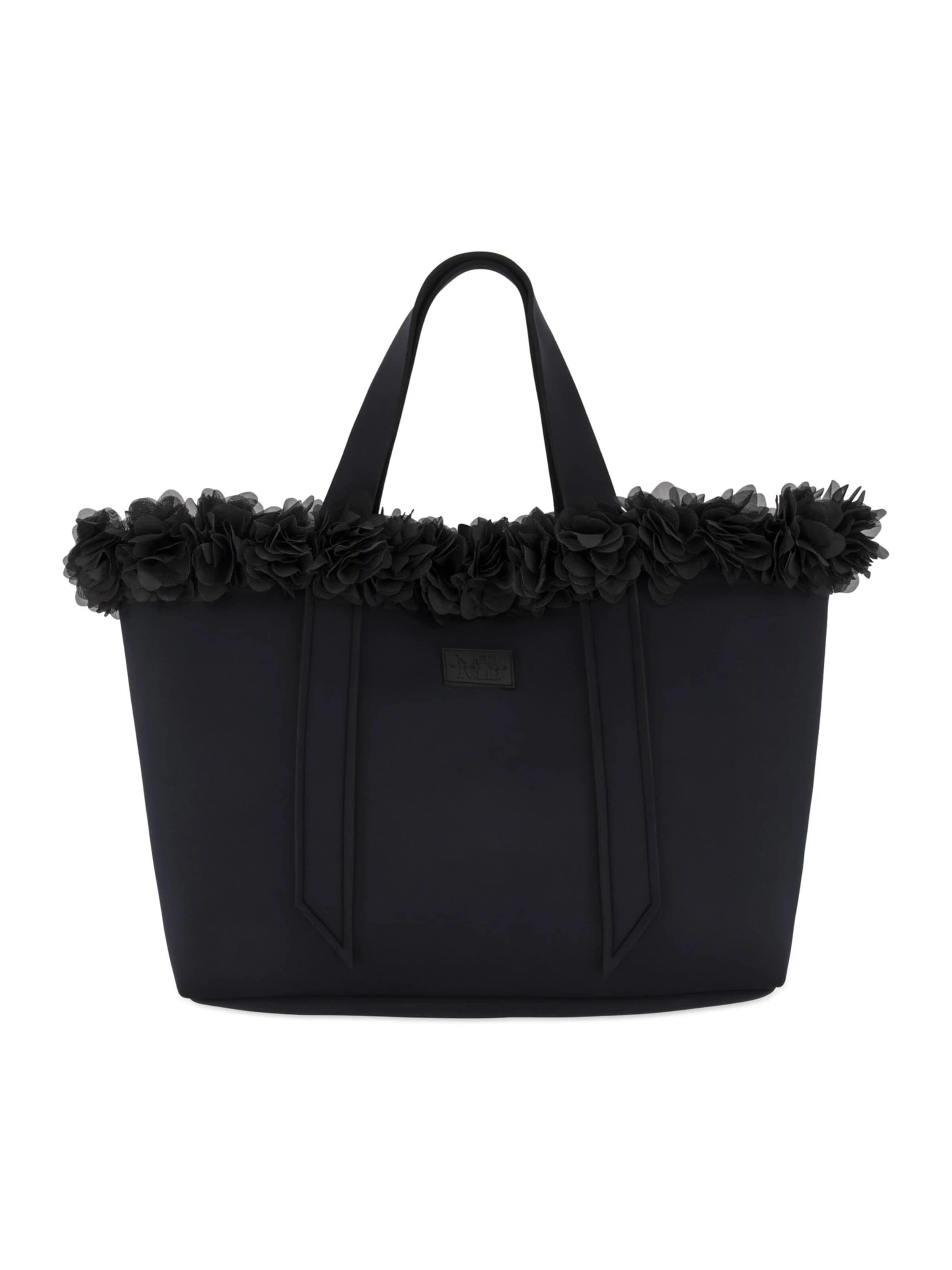 Miami Bag - Bolsa de playa en negro: frente