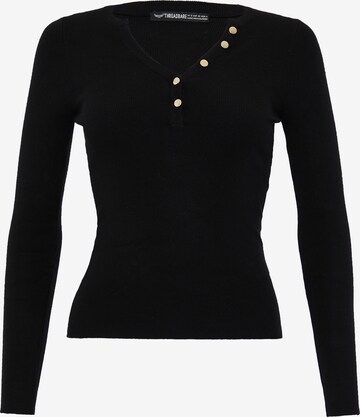 Pull-over 'Rachael' Threadbare en noir : devant