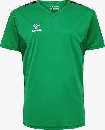 Hummel Performance Shirt 'Authentic' in Green: front