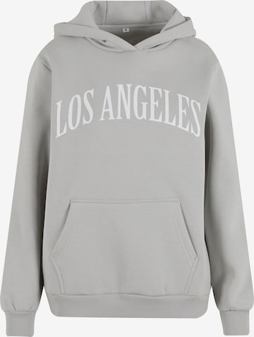 Miss Tee Sweatshirt 'Los Angeles' in Grau: Vorderseite