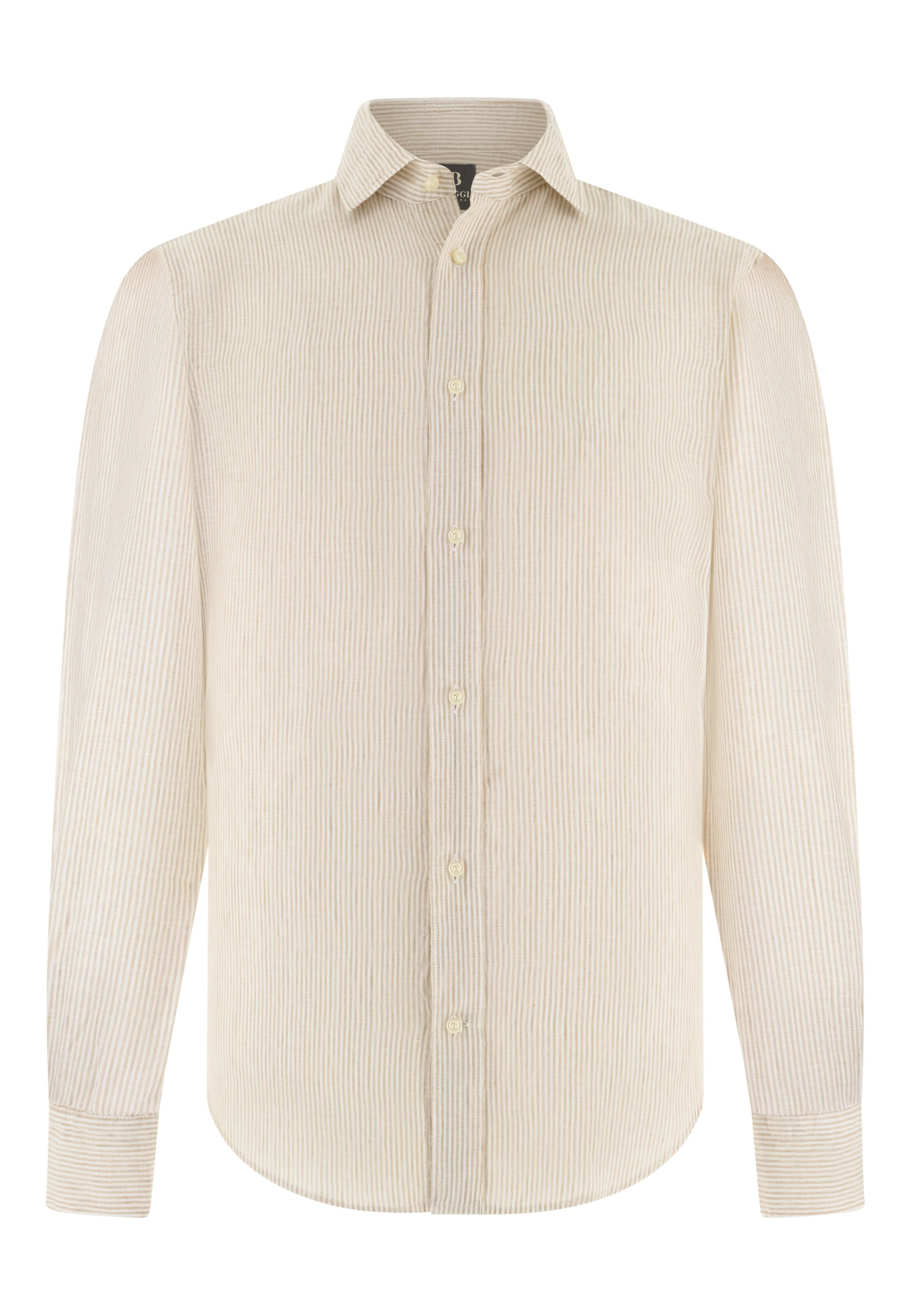 Chemise Boggi Milano en marron : devant