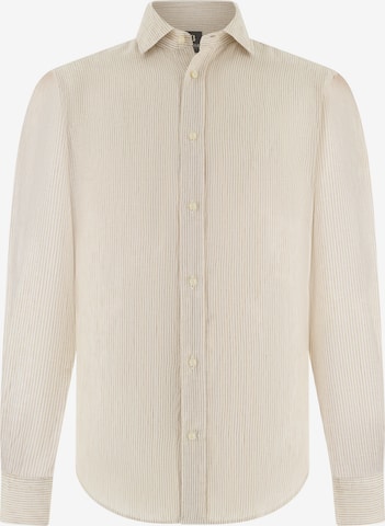 Chemise Boggi Milano en marron : devant