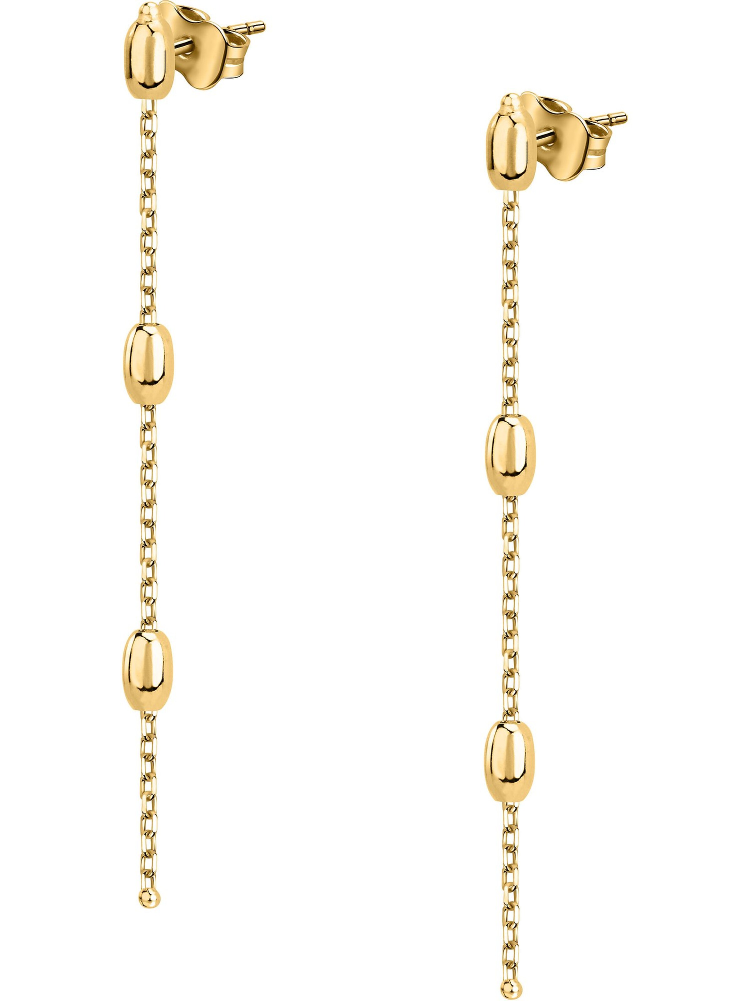 CHRIST Ohrringe in Gelb: Vorderseite