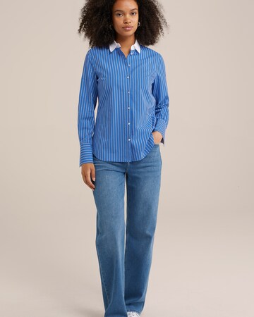 WE Fashion Bluse in Blau