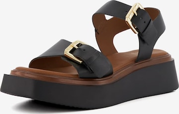 Dune LONDON Sandaal 'Loells' in Zwart: voorkant