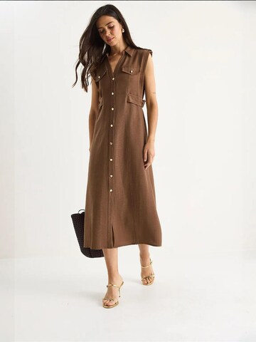 Abito camicia di Bianco Lucci in marrone