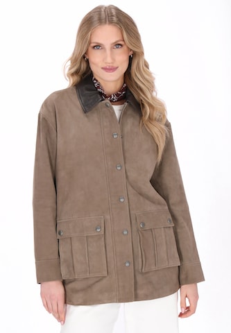 DreiMaster Vintage - Casaco meia-estação em cinzento: frente