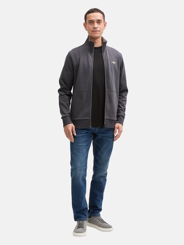 TOM TAILOR Sweatjacke in Grau