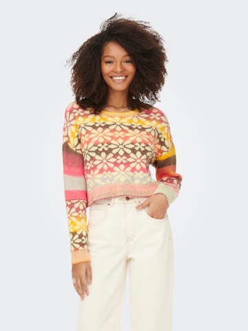 Pull-over 'Runi' ONLY en rose : devant