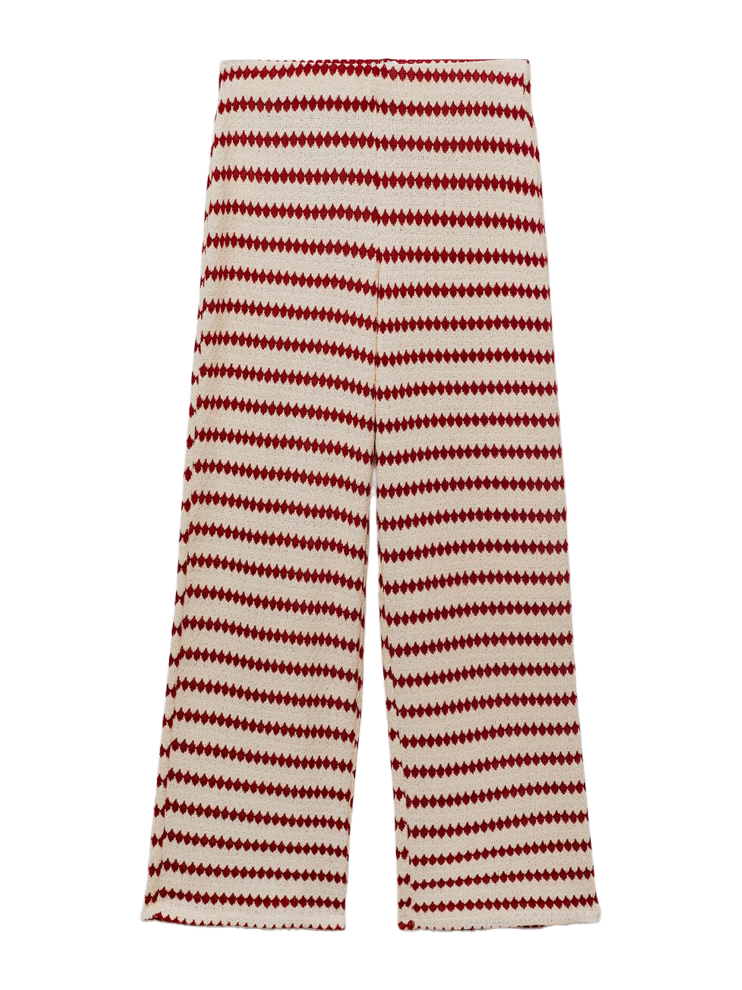 MANGO Ohlapna forma Hlače 'NATI' | rdeča barva: sprednja stran