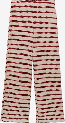 MANGO Loosefit Kalhoty 'NATI' – červená: přední strana