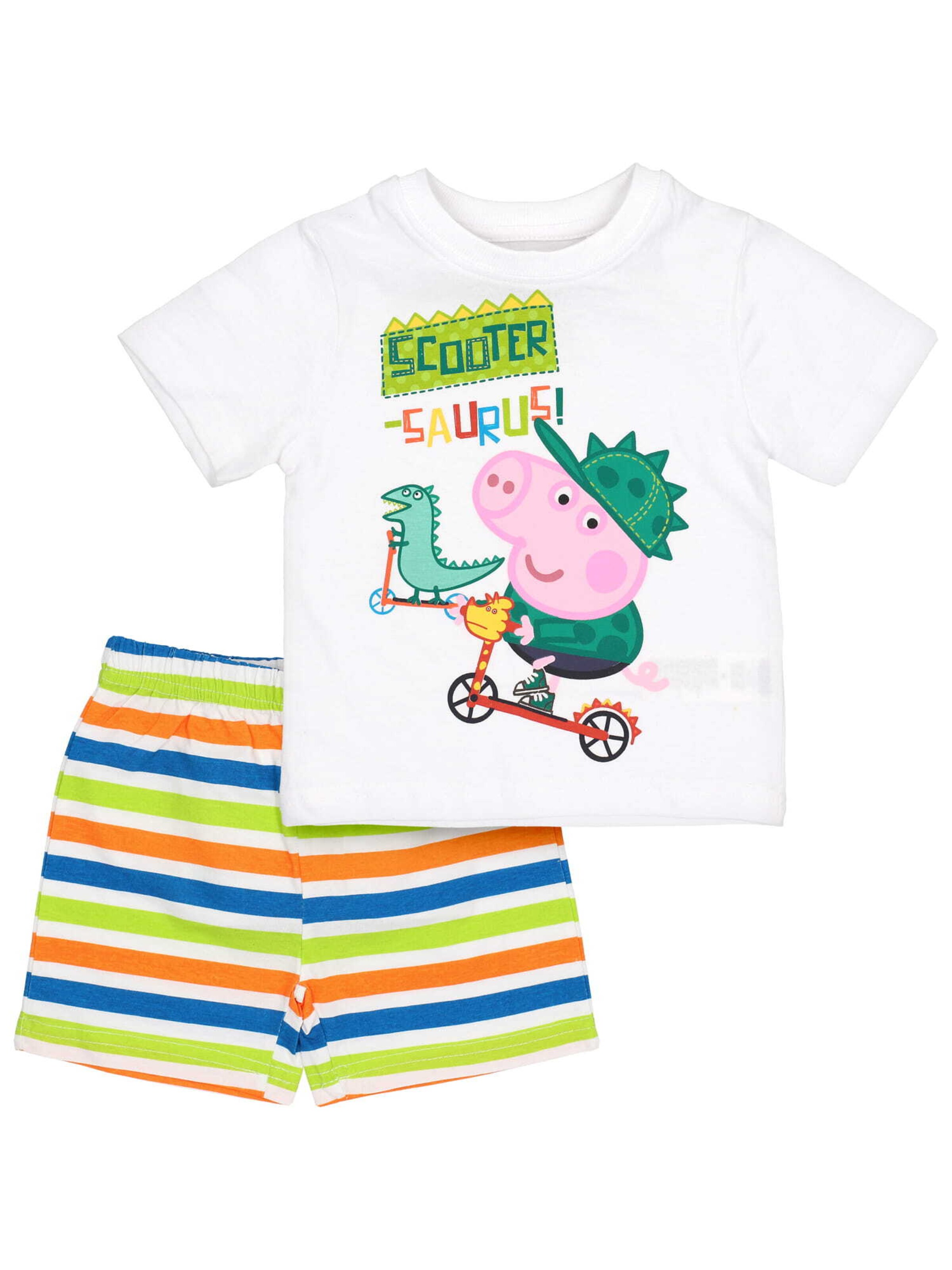 Peppa Pig Schlafanzug in Weiß: Vorderseite