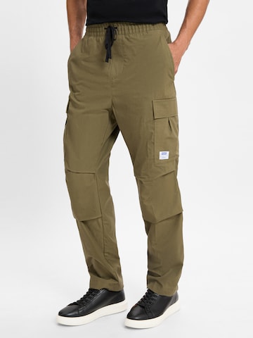 HUGO Cargo Pants 'Gadic242' in Green: front