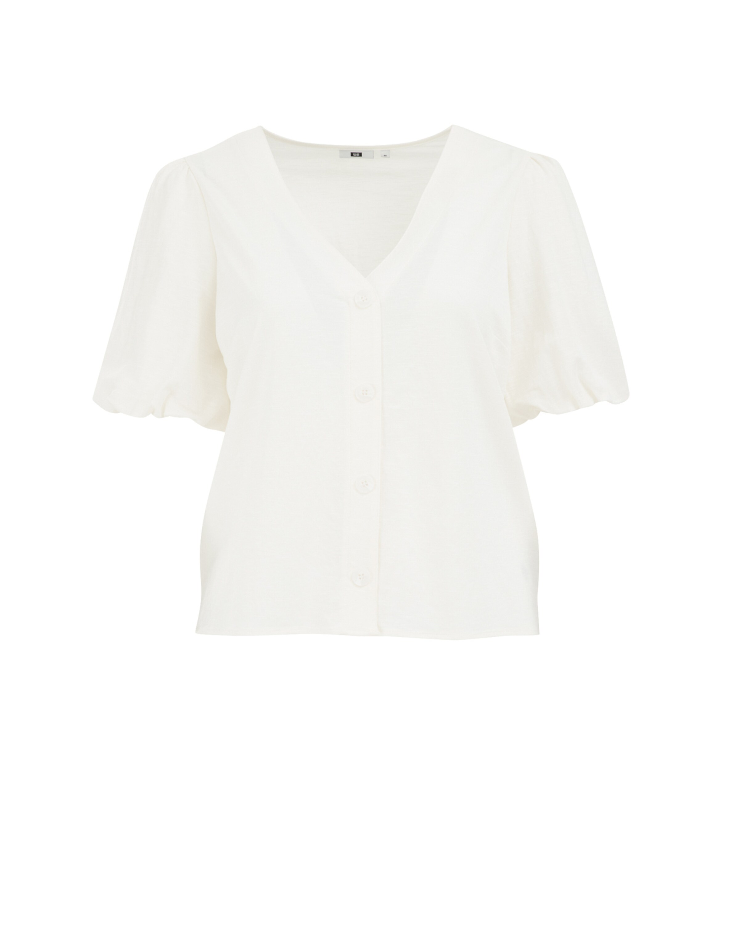 WE Fashion Pluus, värv valge: eest vaates