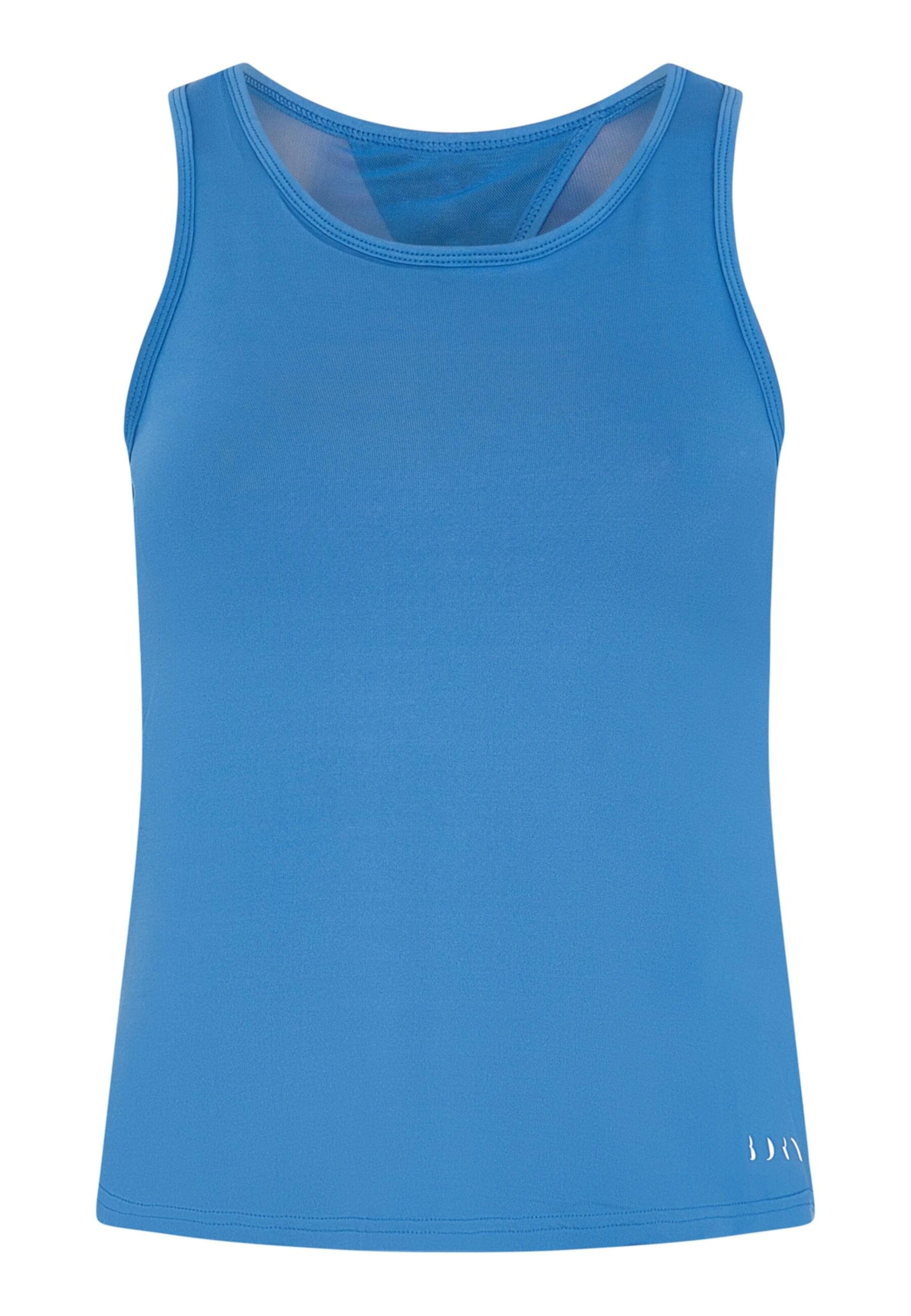 Born Living Yoga Sports top 'Daila' in Blue: front