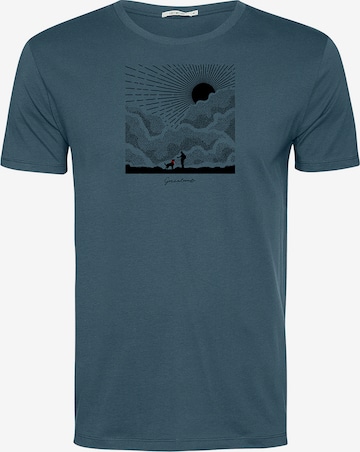 T-Shirt 'Nature Friends' GREENBOMB en bleu : devant