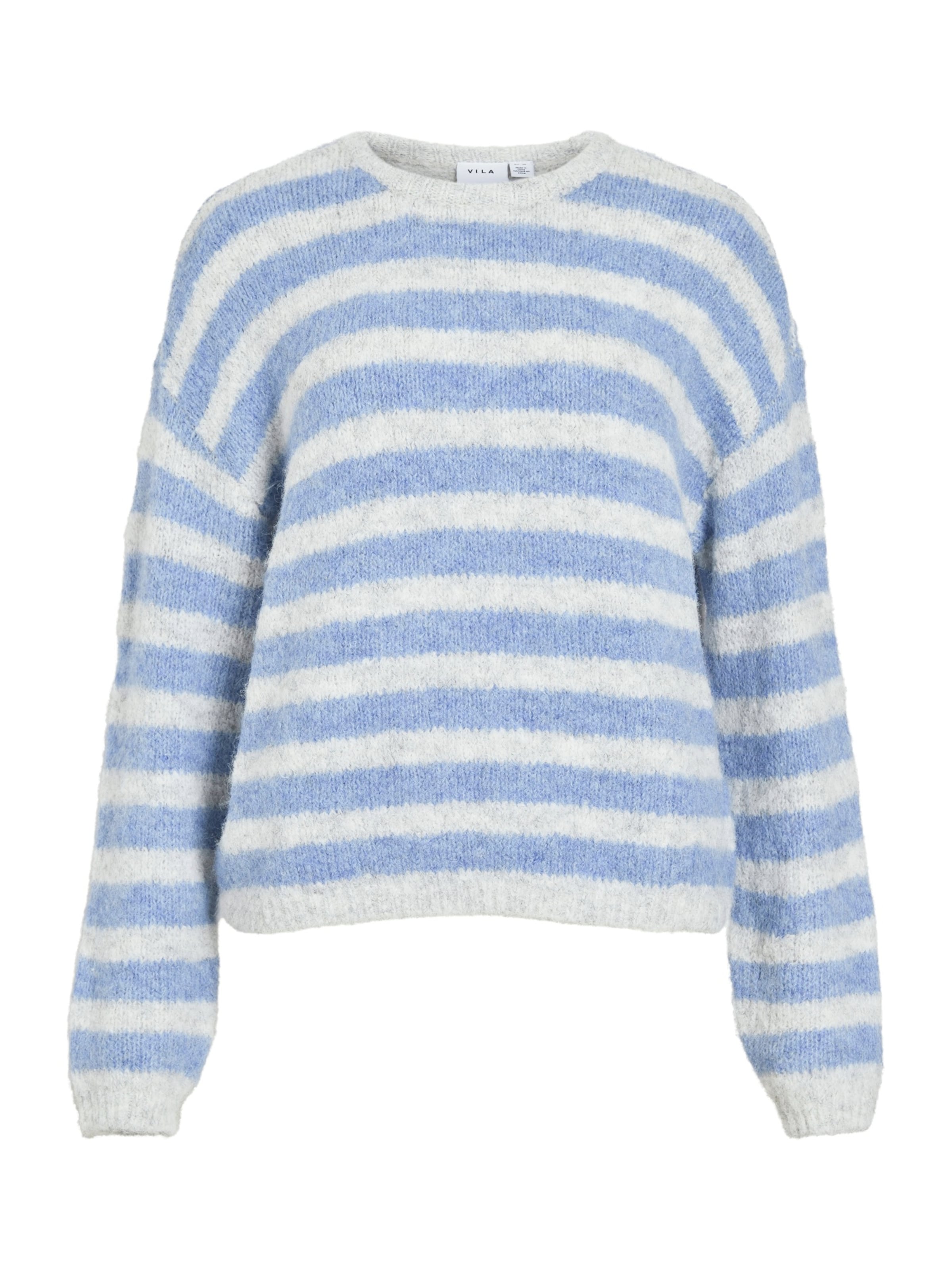 VILA Sweater 'VIMarley' in Grey: front