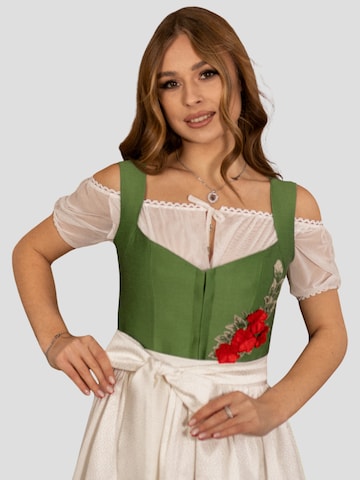 INNA.Trachten Traditional Blouse 'Freya' in White: front