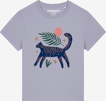T-shirt 'Love and flex' Watapparel en violet : devant