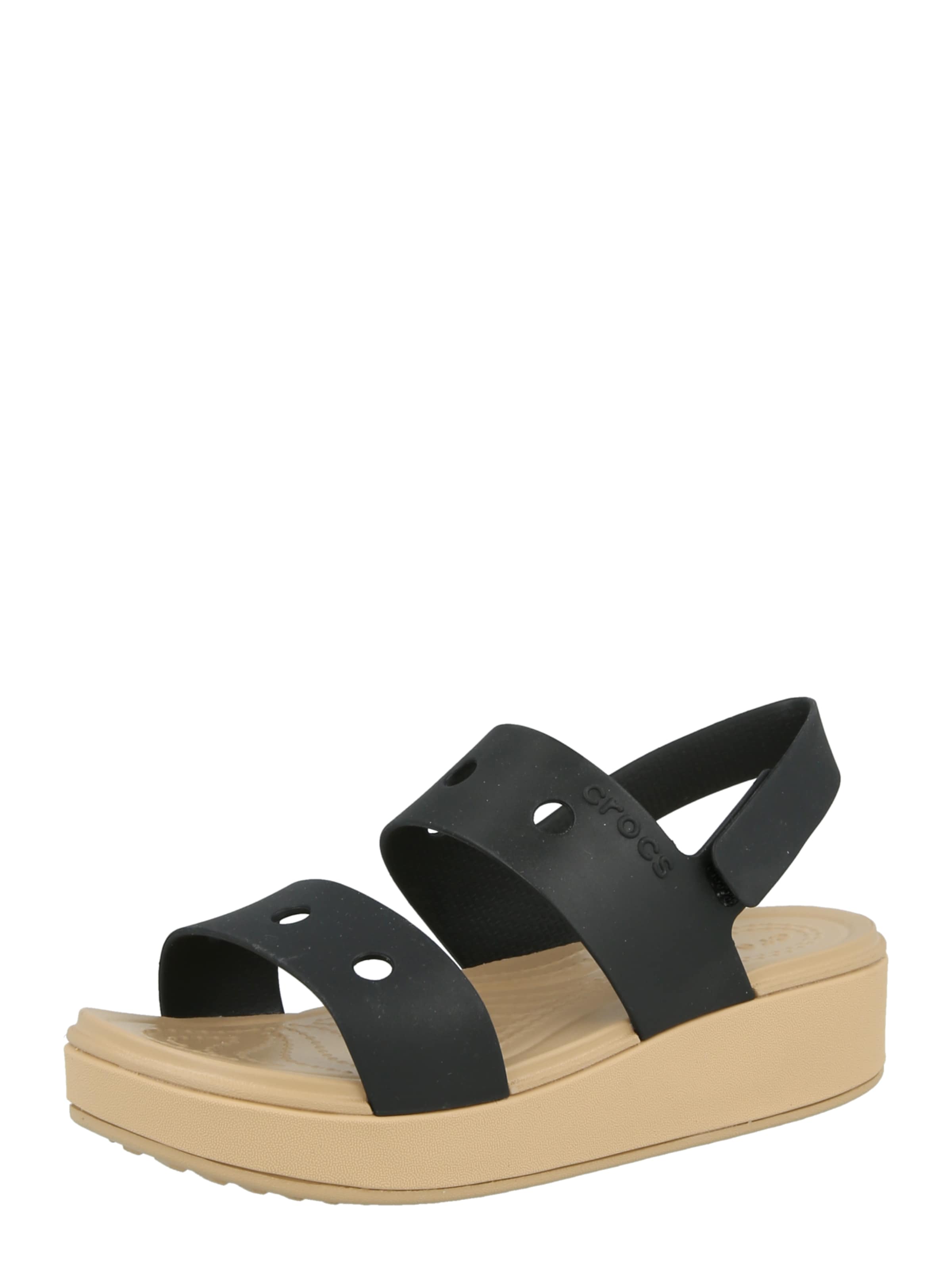 Crocs - Zapatos abiertos 'Brooklyn' en negro: frente