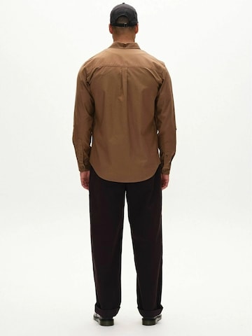 GABBA Regular Fit Skjorte 'Bent Reg Ox' i brun