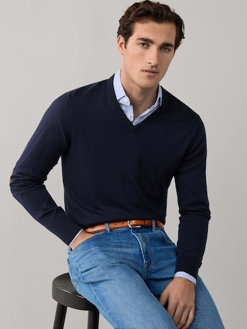 Pull-over Hackett London en bleu