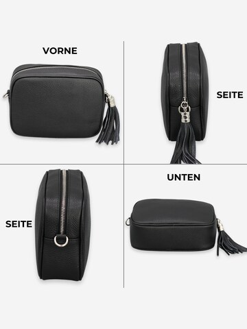 Brise Crossbody Bag 'Kira Silver' in Black